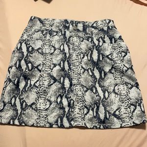 Shein snake-print skirt